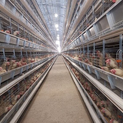 Q235A Battery Layer Chicken Cages Poultry Farm 6tiers