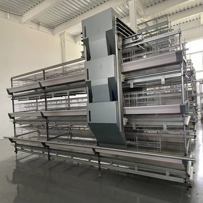 High-Capacity 4-8 Tier Automatic Poultry Cage - Hot Galvanized Steel & Egg Harvesting System