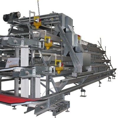 Hot-Dip Galvanized Automatic Chicken Cages For Egg Laying, Battery Cage Farming Equipment With Egg Collection And Disinf