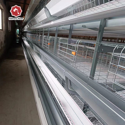 High-Capacity 4-8 Tier Automatic Poultry Cage - Hot Galvanized Steel & Egg Harvesting System