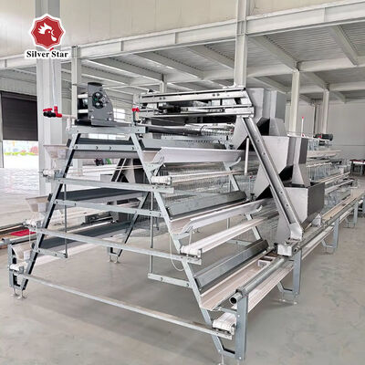 Cost-Effective A-Type Layer Chicken Cage System with 3-Tier/4-Tier Design, Hot-Dip Galvanized Steel, and Automatic Feeding for Poultry Farms