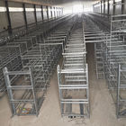 Q235 Chicken Farming Equipment , 384 Birds / Set H Type Layer Cage
