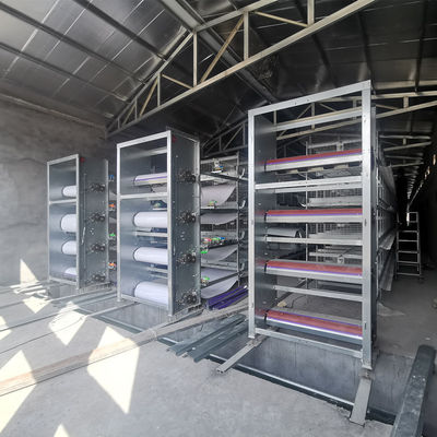 H-Type Battery Cage System with Hot Dip Galvanizing, Automatic Feeding Trough, and Stackable Modular Design for Commercial Farms